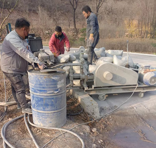 相山路面下沉注浆